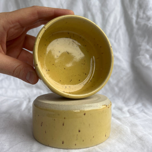 Small Straight Edge Dish in Yellow