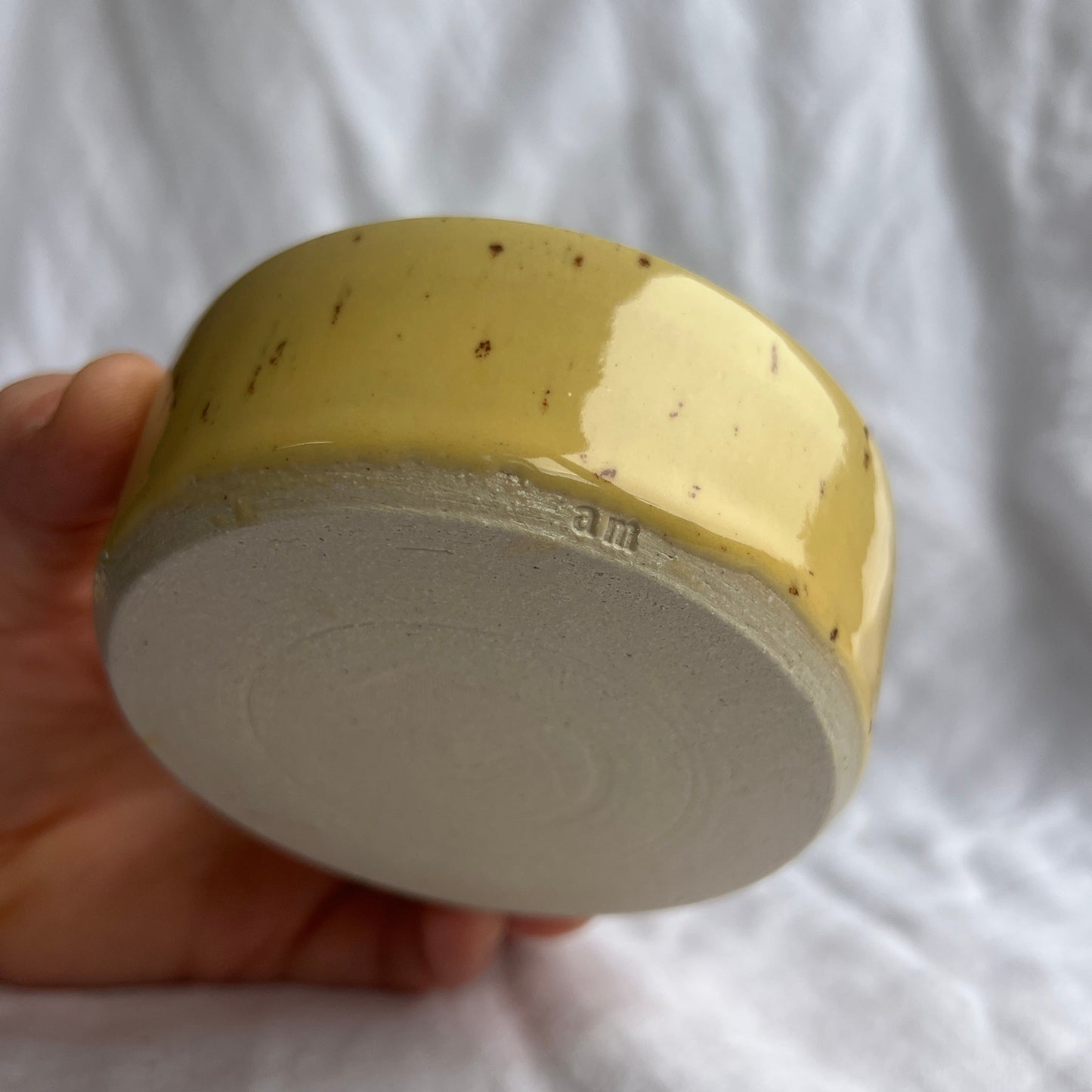 Small Straight Edge Dish in Yellow