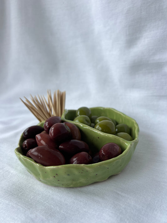 Nibbles dish in Green