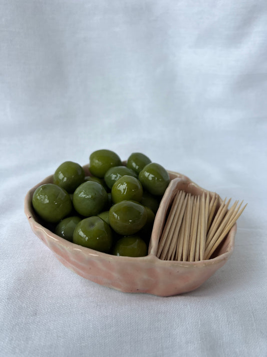 Nibbles dish in Speckled Pink