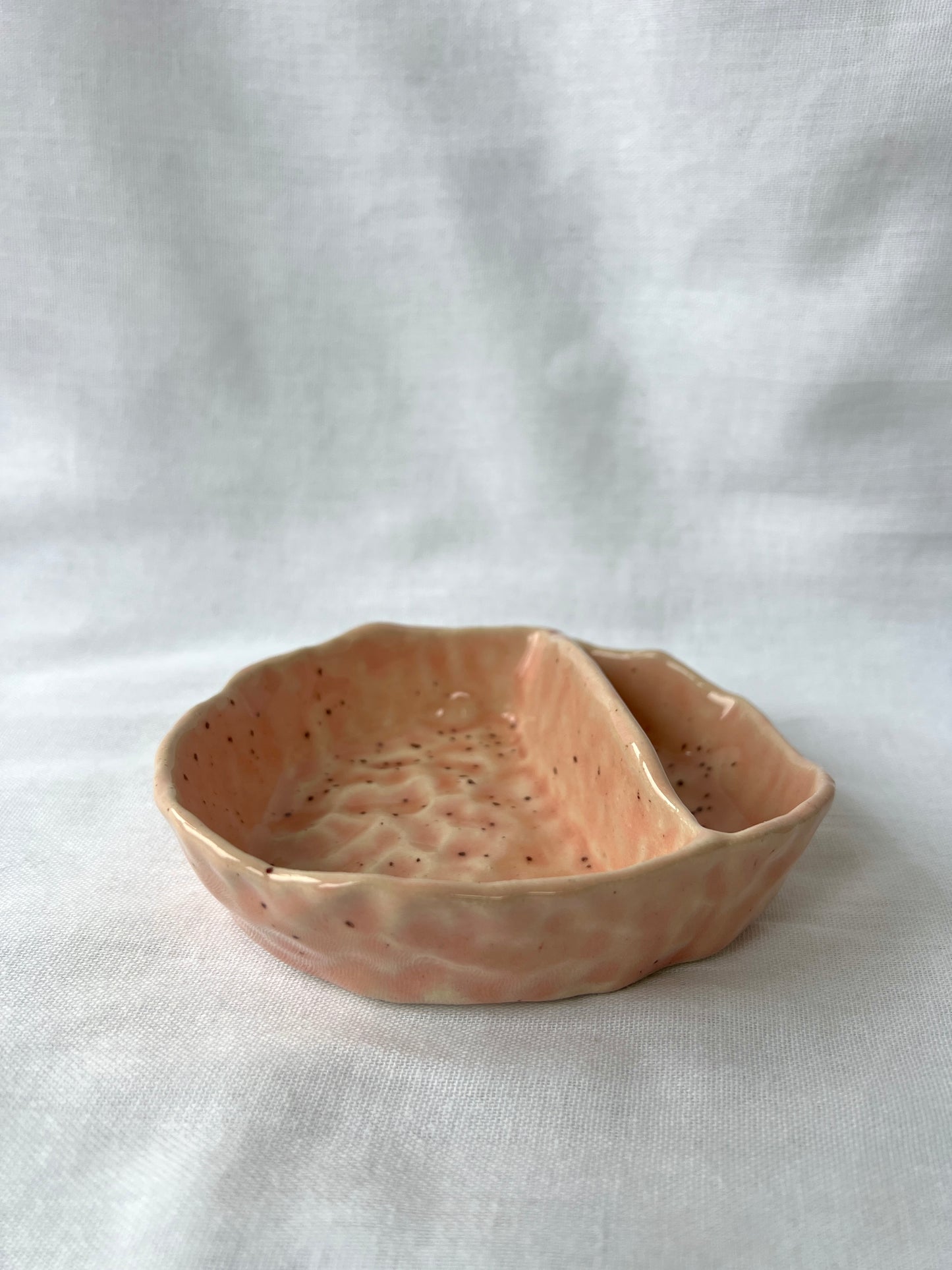 Nibbles dish in Speckled Pink