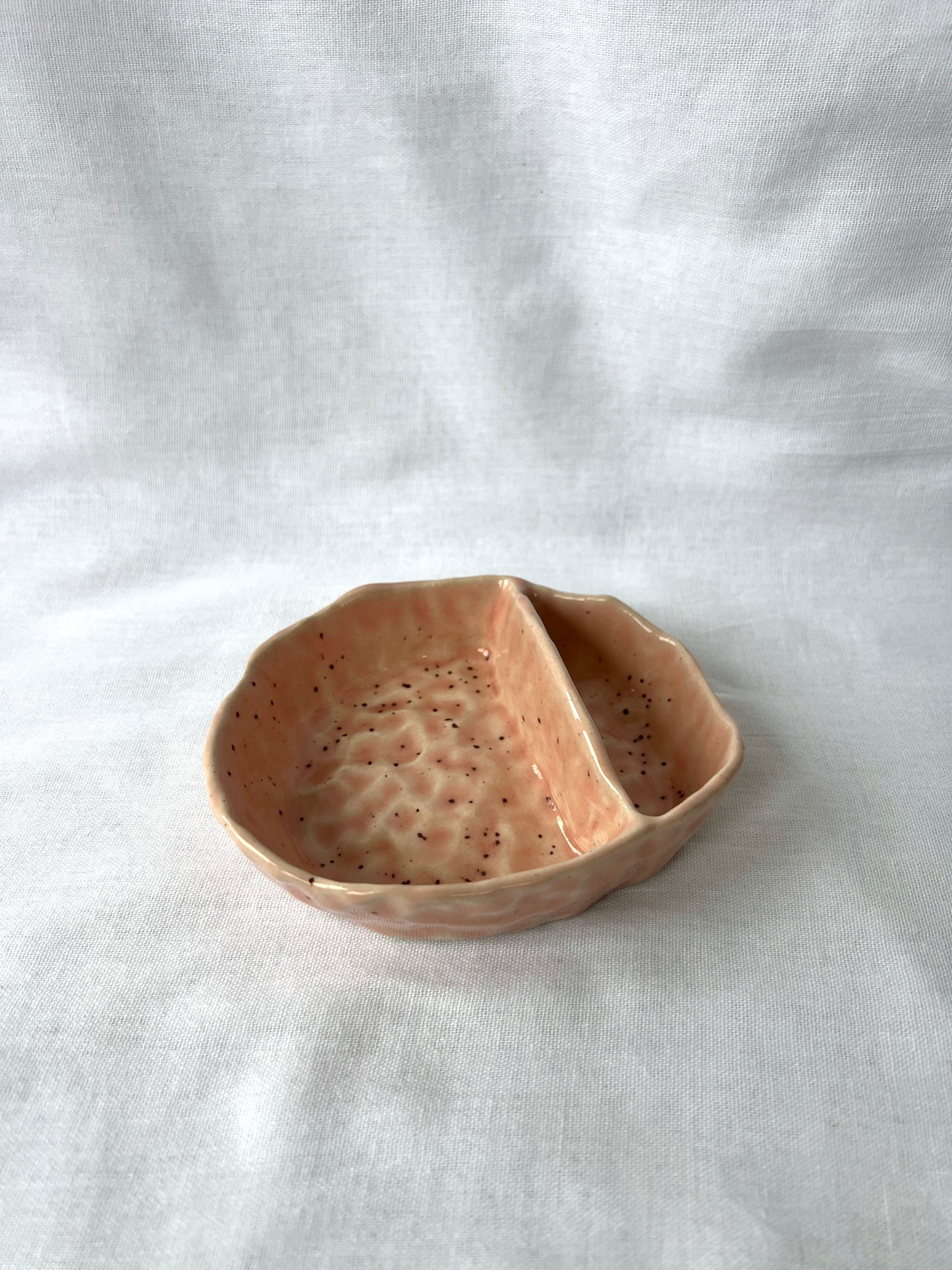 Nibbles dish in Speckled Pink