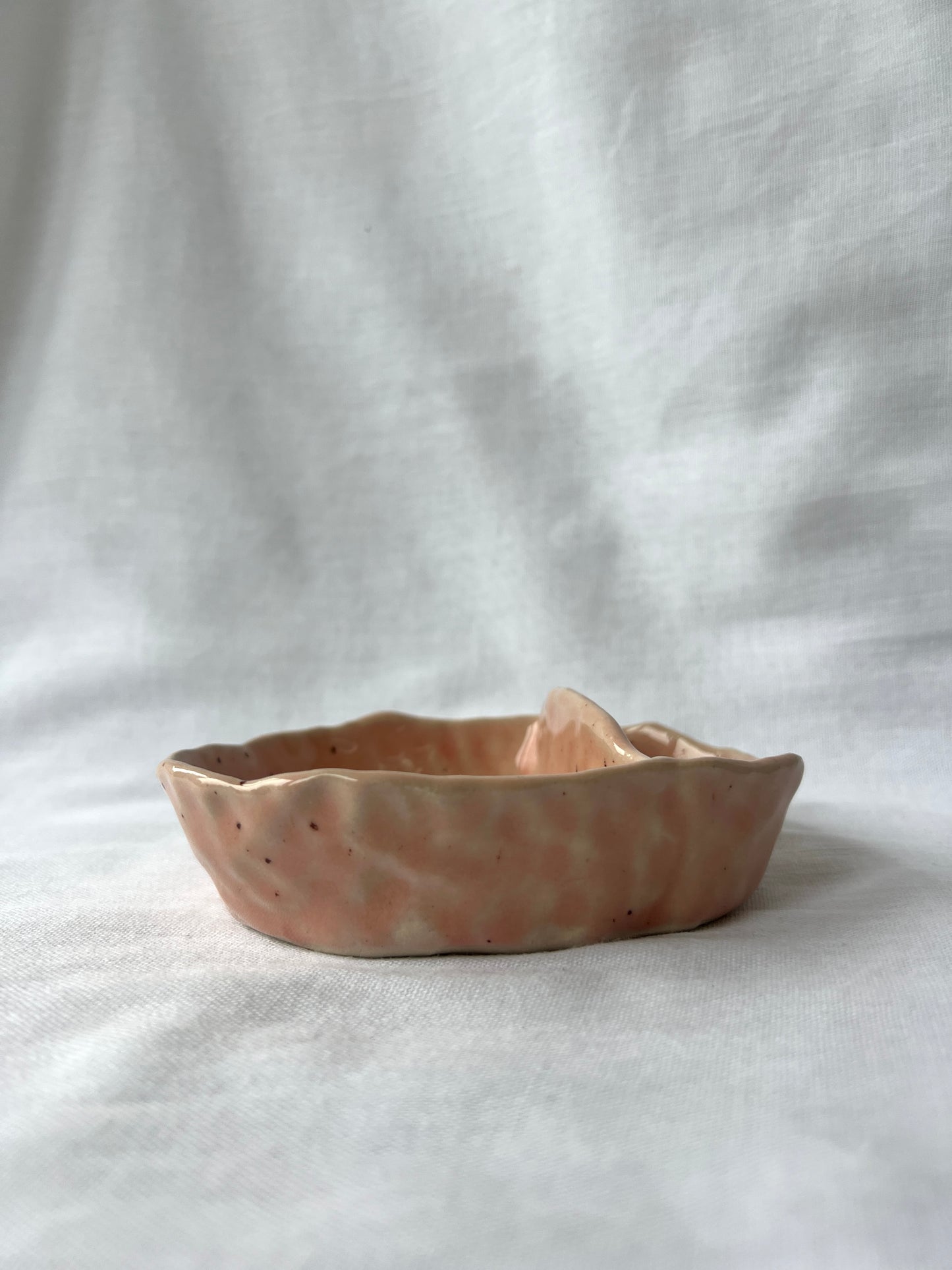Nibbles dish in Speckled Pink