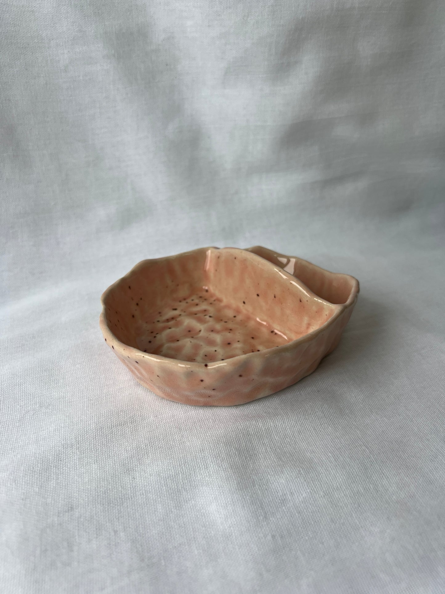 Nibbles dish in Speckled Pink